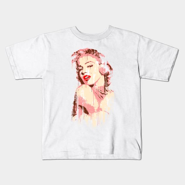 MARILYN MONROE Kids T-Shirt by trev4000